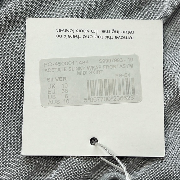Metallic Silver Wrap Midi Skirt Mini Summer Asymmetrical Slit Dress Sequin Fest - Picture 15 of 17